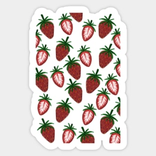 Mint very berry Strawberry Sticker